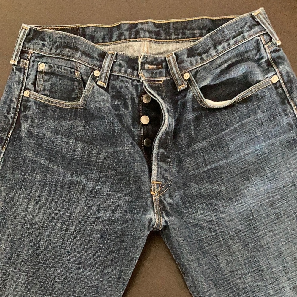 Levi Button Fly 501s 33x32